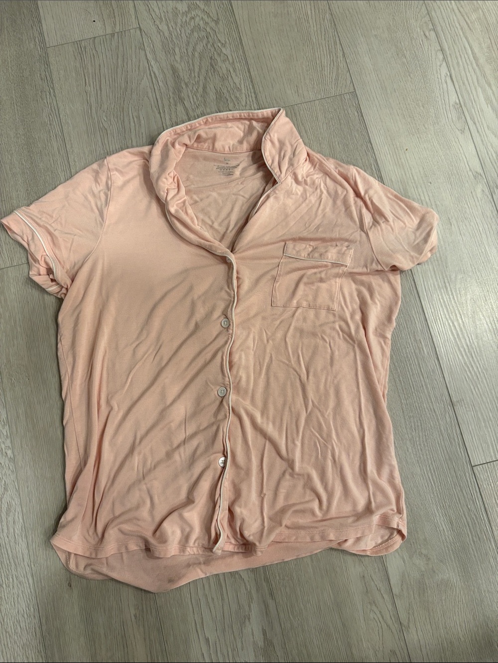 knix Pink Short-Sleeve Button-Down Shirt